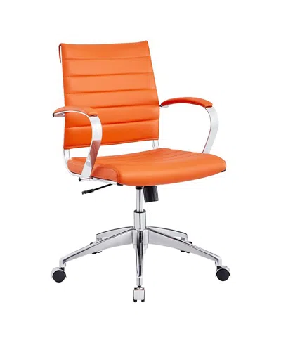 Modway Jive Mid Back Office Chair In Orange