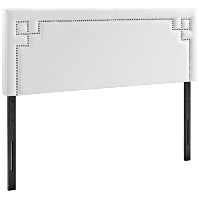 Modway Josie White Vinyl Full Upholstered Headboard