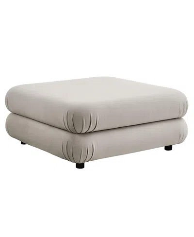 Modway Jubilee Modular Performance Velvet Ottoman In Neutral