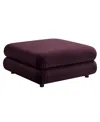 Modway Jubilee Modular Performance Velvet Ottoman In Purple