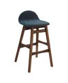 Modway Juno Wood Bar Stool, Set Of 2 In Blue