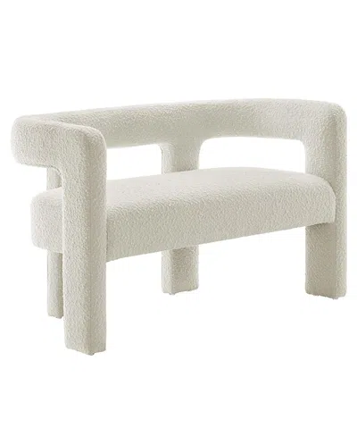 Modway Kayla Boucle Upholstered Loveseat In White