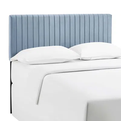 Modway Keira Performance Velvet Headboard, Full/queen In Blue