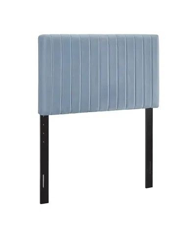 Modway Keira Performance Velvet Headboard, Twin In Blue