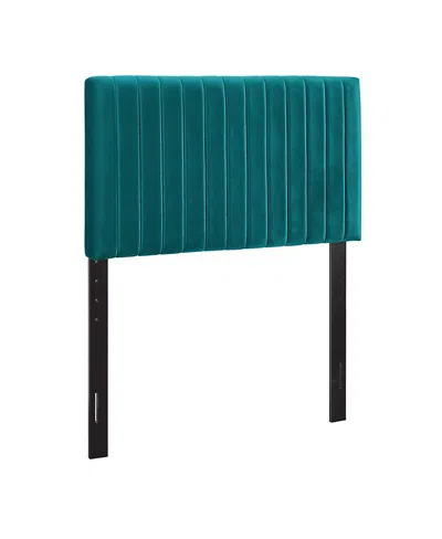 Modway Keira Performance Velvet Headboard, Twin In Blue
