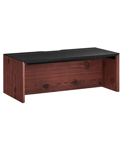 Modway Kinetic 38 Wall-mount Office Desk In Burgundy