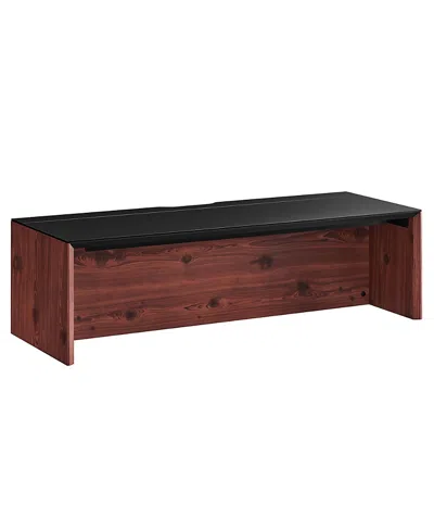 Modway Kinetic 49 Wall-mount Office Desk In Brown