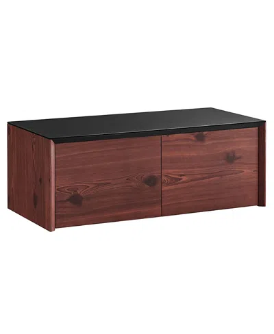 Modway Kinetic Wall-mount Office Storage Cabinet In Burgundy