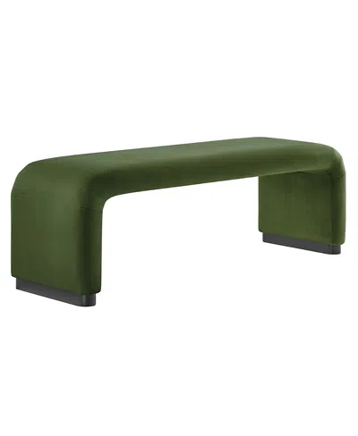 MODWAY KODA PERFORMANCE VELVET WATERFALL LONG BENCH