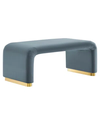 MODWAY MODWAY KODA PERFORMANCE VELVET WATERFALL OTTOMAN