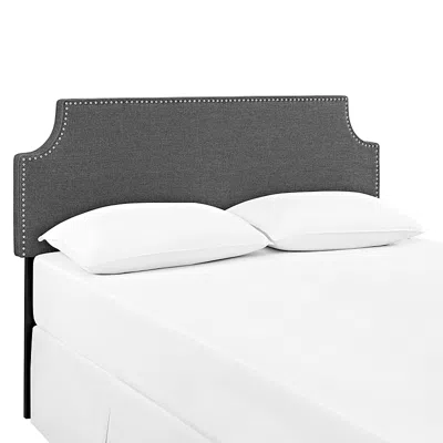 Modway Laura Upholstered Fabric Headboard, King In Gray