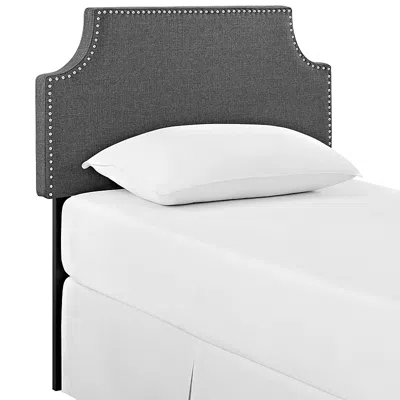 Modway Laura Upholstered Fabric Headboard, Twin In Gray