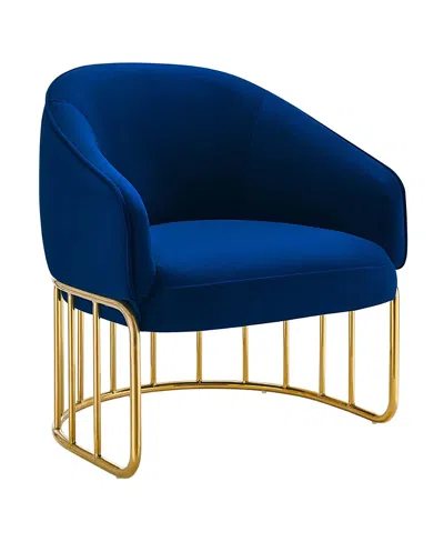Modway Legacy Performance Velvet Armchair In Blue