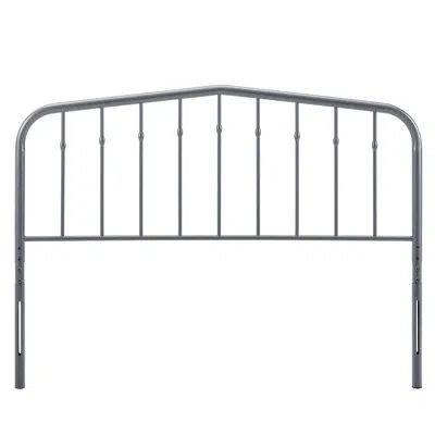 Modway Lennon Metal Headboard In Gray