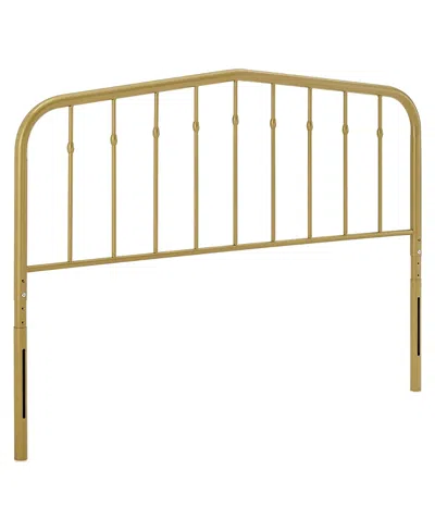 Modway Lennon Metal Headboard, Queen In Gold