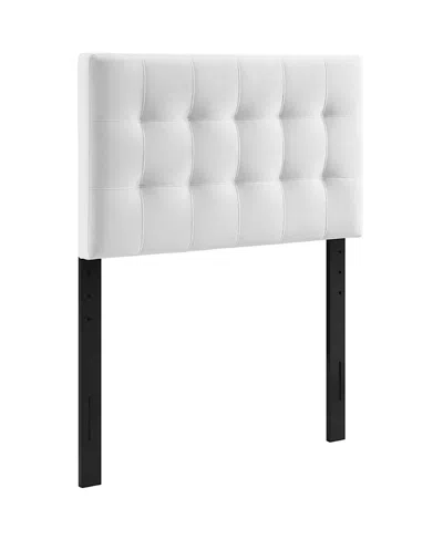 Modway Lily Biscuit Tufted Performance Velvet Headboard In White