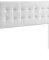 Modway Lily King Biscuit Tufted Performance Velvet Headboard In White