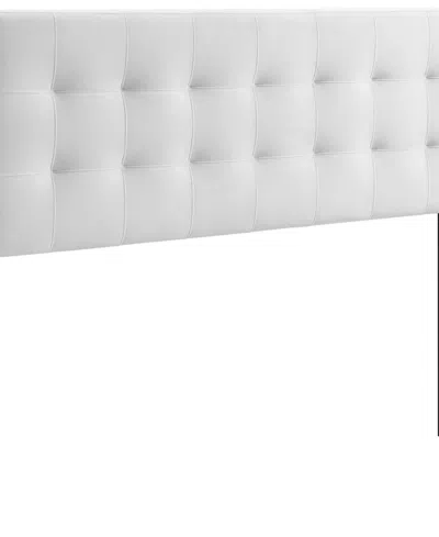 Modway Lily King Biscuit Tufted Performance Velvet Headboard In White