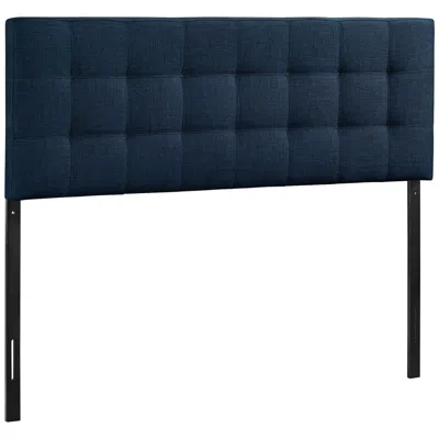 Modway Lily Navy Fabric Checkerboard-tufted Full Headboard