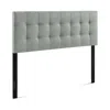 Modway Lily Upholstered Fabric Headboard, Full In Gray