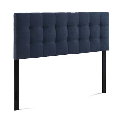 Modway Lily Upholstered Fabric Headboard, King In Blue