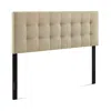 Modway Lily Upholstered Fabric Headboard, Queen In Neutral