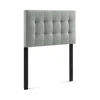 Modway Lily Upholstered Fabric Headboard, Twin In Gray