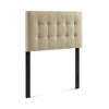 Modway Lily Upholstered Fabric Headboard, Twin In Neutral