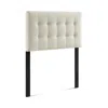 Modway Lily Upholstered Fabric Headboard, Twin In White