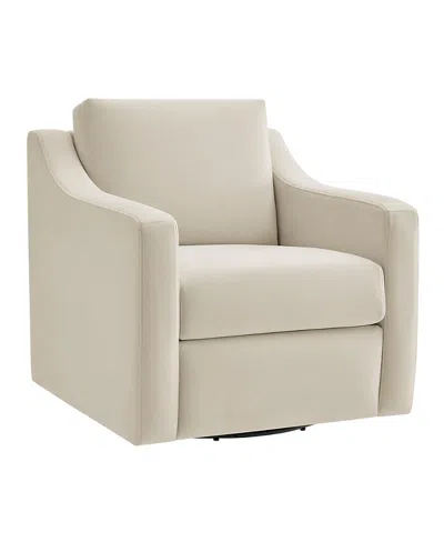 Modway Liora Performance Velvet Armchair In White