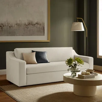 Modway Liora Performance Velvet Sofa In Neutral