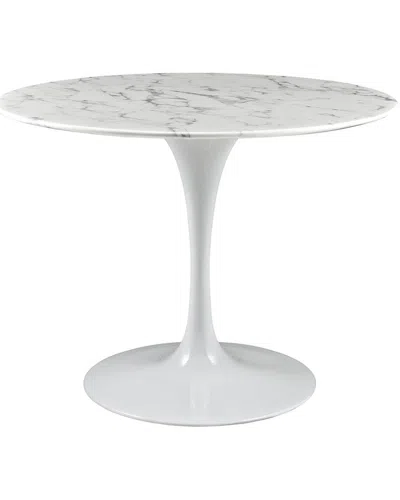 MODWAY MODWAY LIPPA 40IN ROUND ARTIFICIAL MARBLE DINING TABLE
