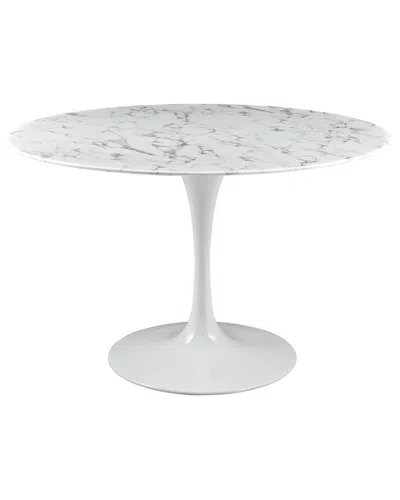 MODWAY MODWAY LIPPA 47IN ROUND ARTIFICIAL MARBLE DINING TABLE