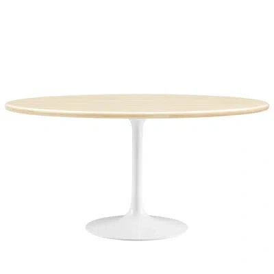 Modway Lippa Oval 35.5'' L X 60'' W In White