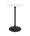 Modway Lippa Round Wood Bar Table In Multi