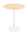 Modway Lippa Round Wood Side Table In White