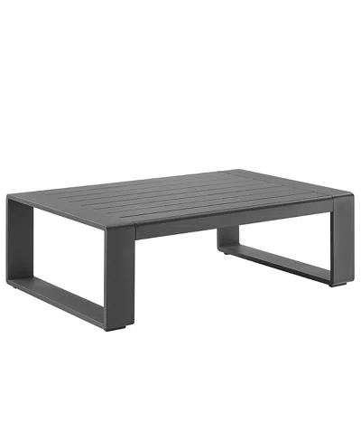 Modway Lirienne Outdoor Patio Aluminum Coffee Table In Gray