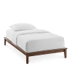 Modway Lodge Twin Wood Platform Bed Frame In Cappuccino