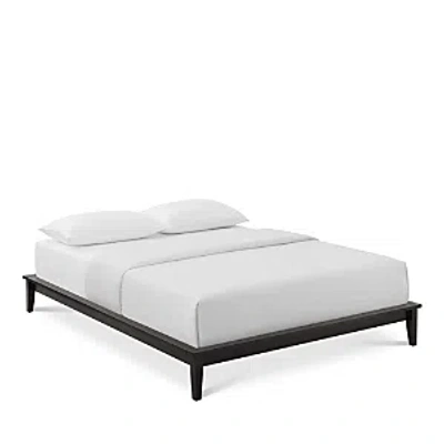 Modway Lodge Full Wood Platform Bed Frame In Walnut