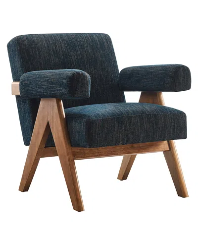 Modway Lyra Fabric Armchair In Blue