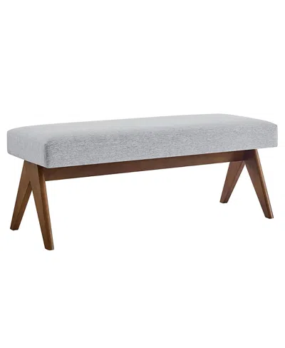 Modway Lyra Upholstered Bench In Brown
