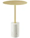 Modway Lyric Round Side Table In White
