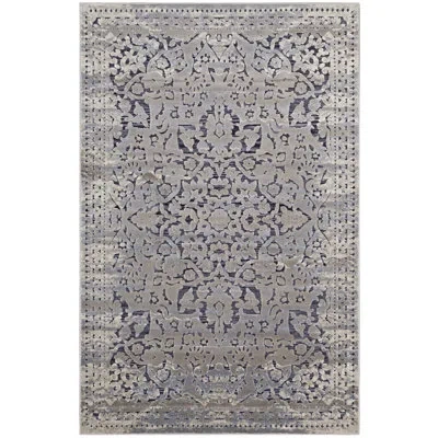 Modway Margarida Distressed Vintage Turkish Area Rug In Blue,cream