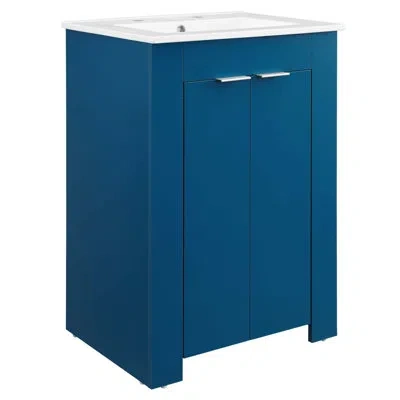 Modway Maybelle 24" Bathroom Vanity By  In Navy,white