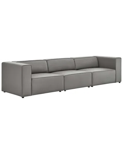 Modway Mingle 4pc Sectional Sofa In Gray