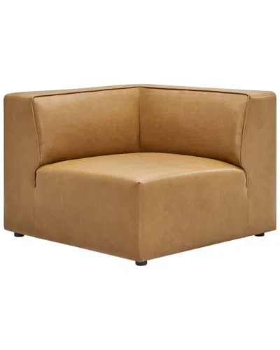 Modway Mingle Corner Chair In Brown