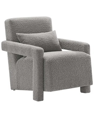 Modway Mirage Boucle Upholstered Armchair In Grey