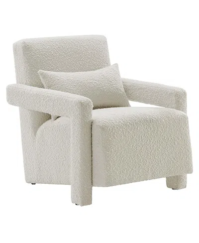 Modway Mirage Boucle Upholstered Armchair In White