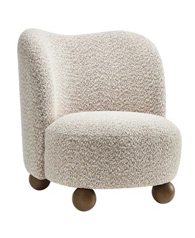 Modway Monroe Boucle Fabric Accent Chair In Neutral