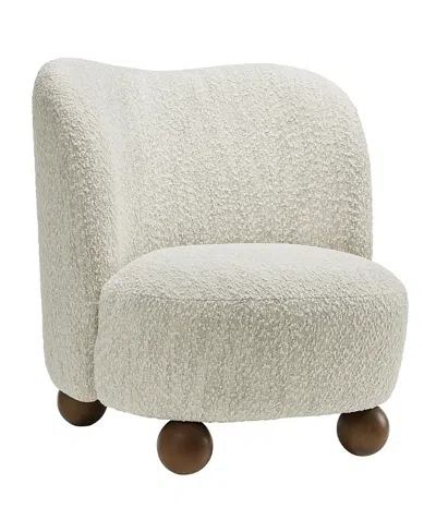 Modway Monroe Boucle Fabric Accent Chair In Neutral